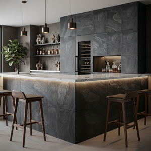 Stenfanér Black Slate 122x61 cm, 2 mm