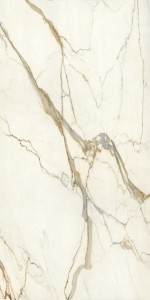 Spiek kwarcowy Calacatta Imperiale Polerowany 324x162x1,2 cm