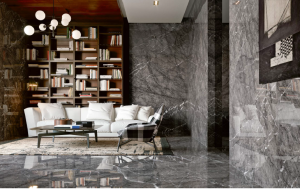 Spiek kwarcowy Grande Marazzi Grigio Carnico Lux 320x160x0,6 cm