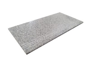 Płytka schodowa ryflowana granitowa G603 poler 30,5x61x1