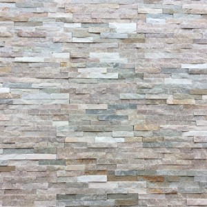 Kamień elewacyjny-dekoracyjny kwarcytowy Stackstone Beige Slate beżowo szary 10x36