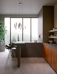 Spiek kwarcowy 12mm The Top Marazzi Granito Black Matt 324x162 cm