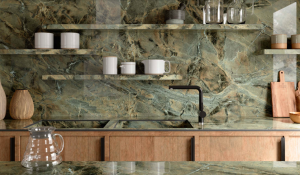Spiek kwarcowy 12mm The Top Marazzi Verde Borgogna Matt 324x162 cm