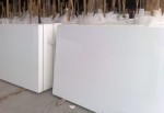 Polare Snow White marmorkonglomerat 320 x 160 x 2 cm, polerad